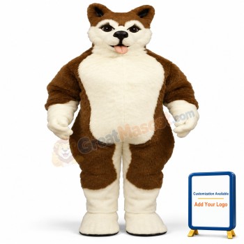 Brown Husky Lightweight Mascot Costume