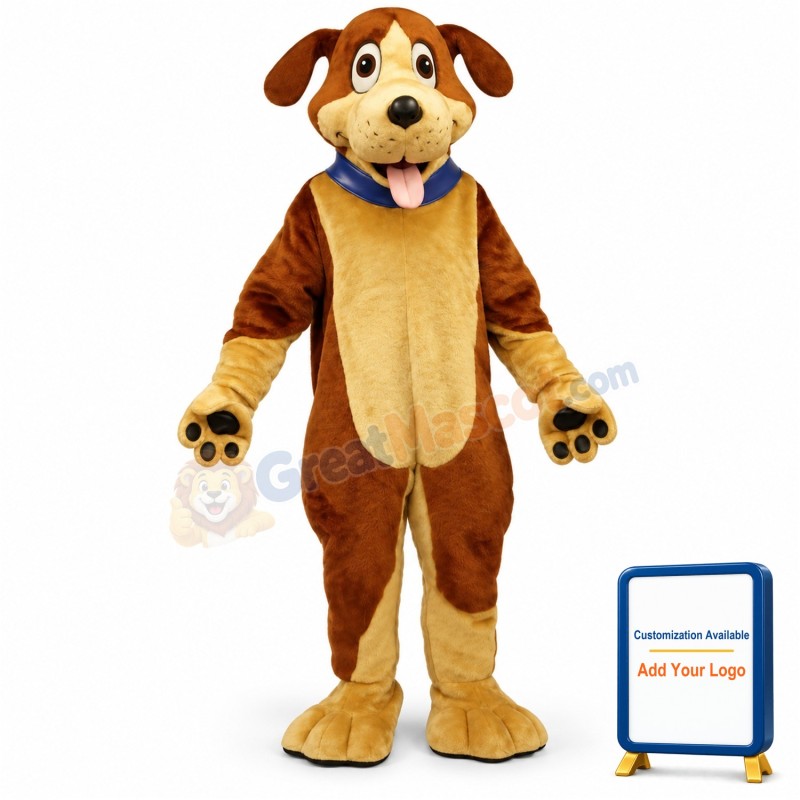 Ben Beagle w-Collar Lightweight Mascot Costume
