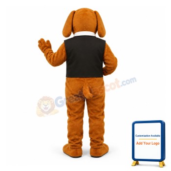 Dachshund w-Vest & Tie Lightweight Mascot Costume