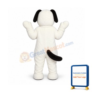 White Puppy Lightweight Mascot Costume