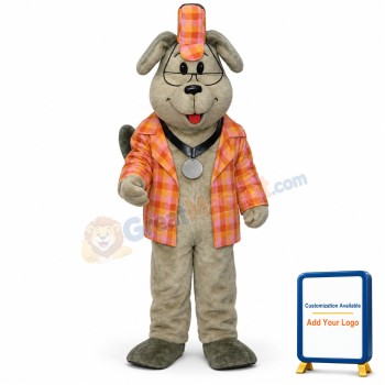 Inspector Dog w-outfit Lightweight Mascot Costume