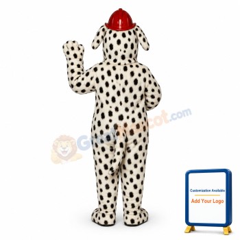 Dalmatian w-hat Lightweight Mascot Costume