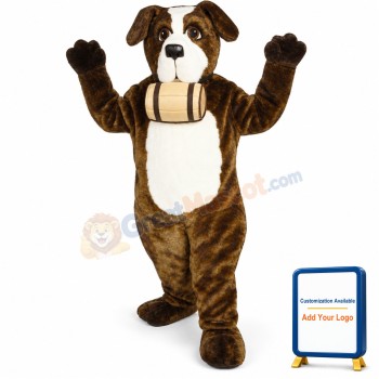 St.Bernard w-barrel Lightweight Mascot Costume