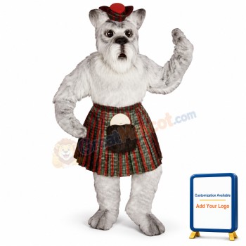 Scottie w-Skirt & Tam Lightweight Mascot Costume