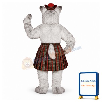 Scottie w-Skirt & Tam Lightweight Mascot Costume