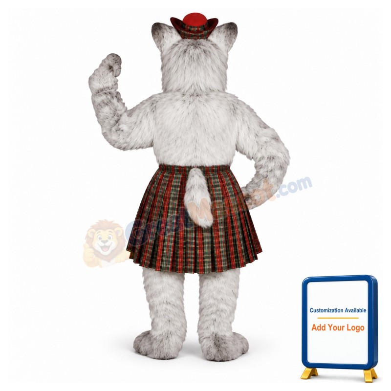 Scottie w-Skirt & Tam Lightweight Mascot Costume