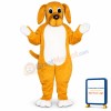 Yellow Hound Lightweight Mascot Costume