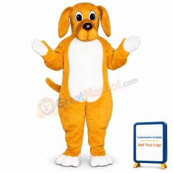 Yellow Hound Lightweight Mascot Costume