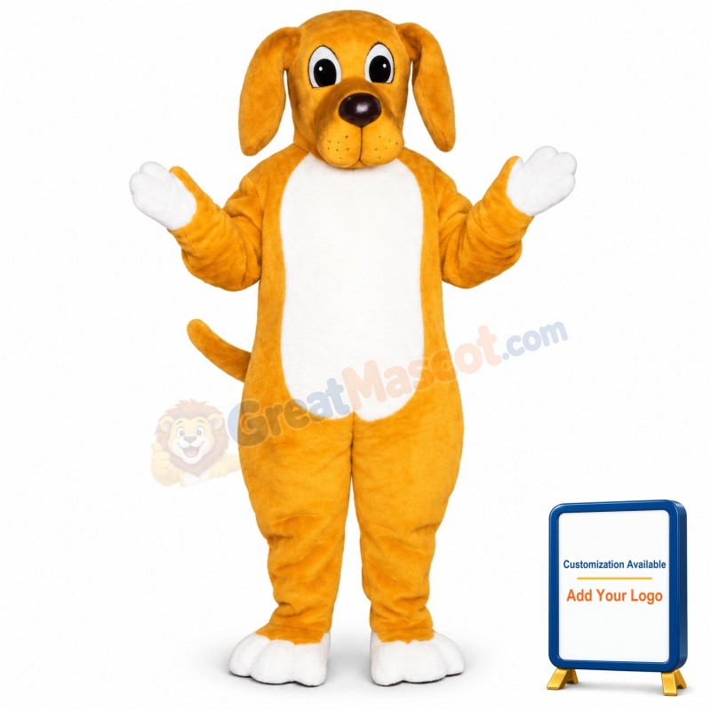 Yellow Hound Lightweight Mascot Costume