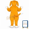 Yellow Hound Lightweight Mascot Costume