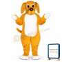 Yellow Hound Lightweight Mascot Costume