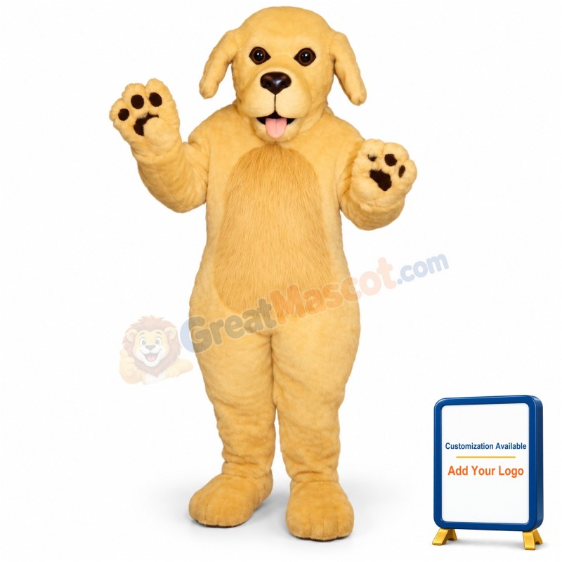 Blonde Dog Lightweight Mascot Costume