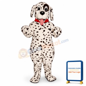 Cute Dalmation w-Collar Lightweight Mascot Costume