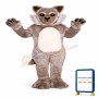 Timber Wolf Lightweight Mascot Costume