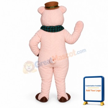 State Fair Pig w- Hat & Scarf Lightweight Mascot Costume