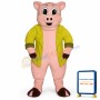 Big Pig w-Jacket Lightweight Mascot Costume