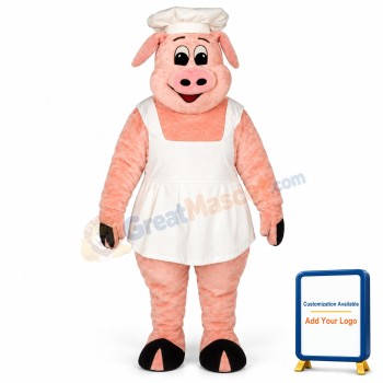 Chef Oink w-Apron & Hat Lightweight Mascot Costume