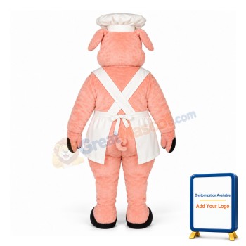 Chef Oink w-Apron & Hat Lightweight Mascot Costume