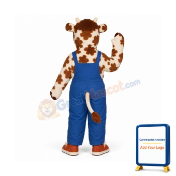 Calf w-Overalls & Shoes Lightweight Mascot Costume
