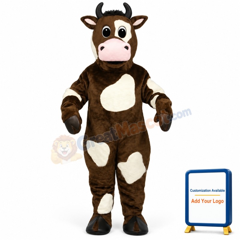 Brown Bessy Lightweight Mascot Costume