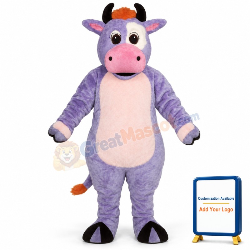 Purple Cow Lightweight Mascot Costume