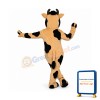 Tan Cow Lightweight Mascot Costume