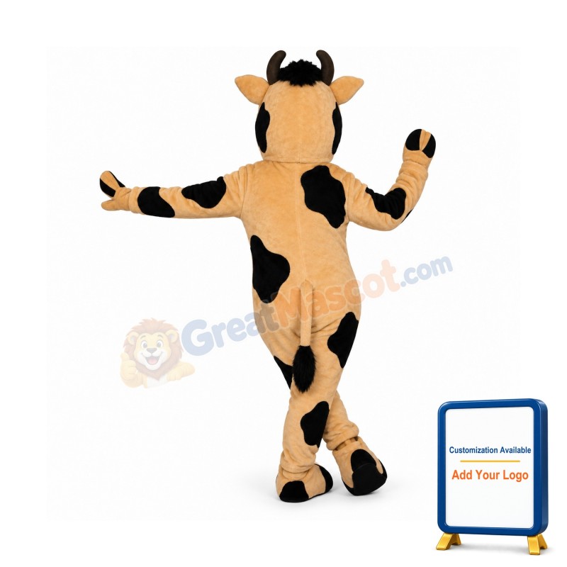 Tan Cow Lightweight Mascot Costume