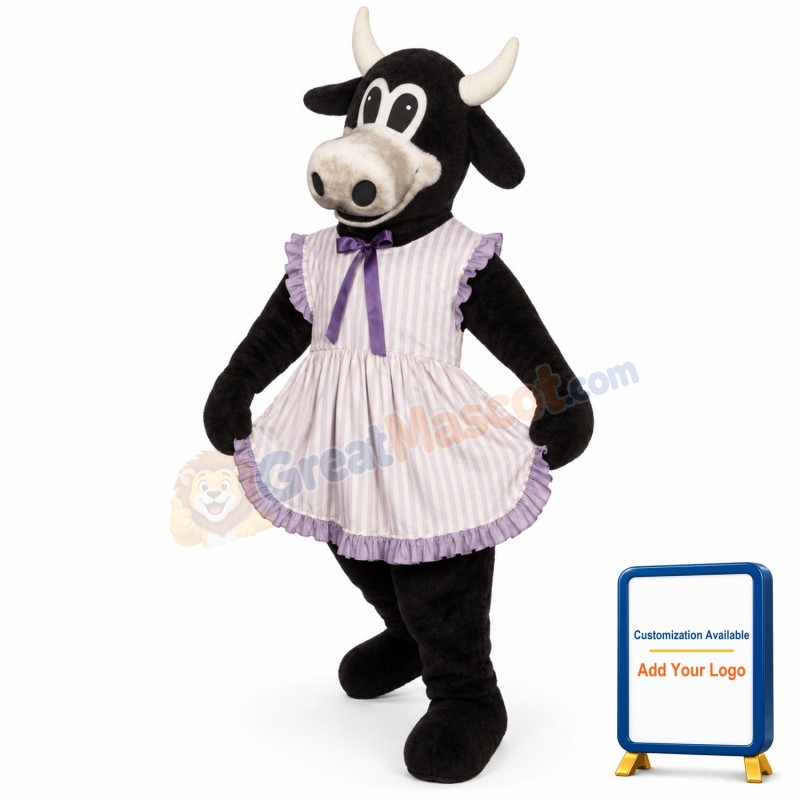 Ms.Buttercup w-Apron Lightweight Mascot Costume