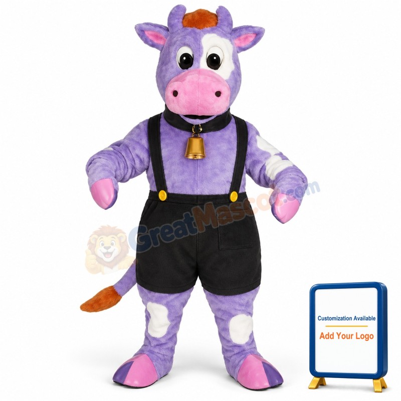 Purple Cow Lightweight Mascot Costume