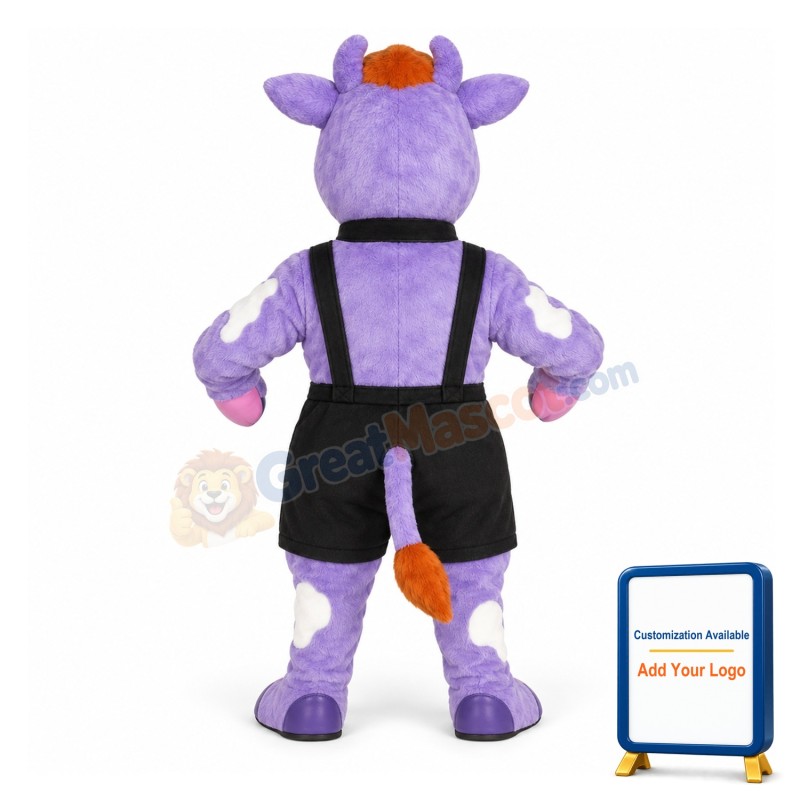 Purple Cow Lightweight Mascot Costume