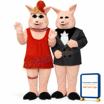 Peaches Pig Lightweight Mascot Costume