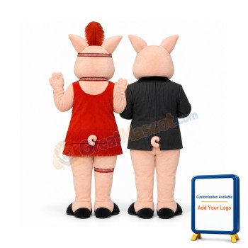 Peaches Pig Lightweight Mascot Costume