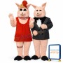 Peaches Pig Lightweight Mascot Costume