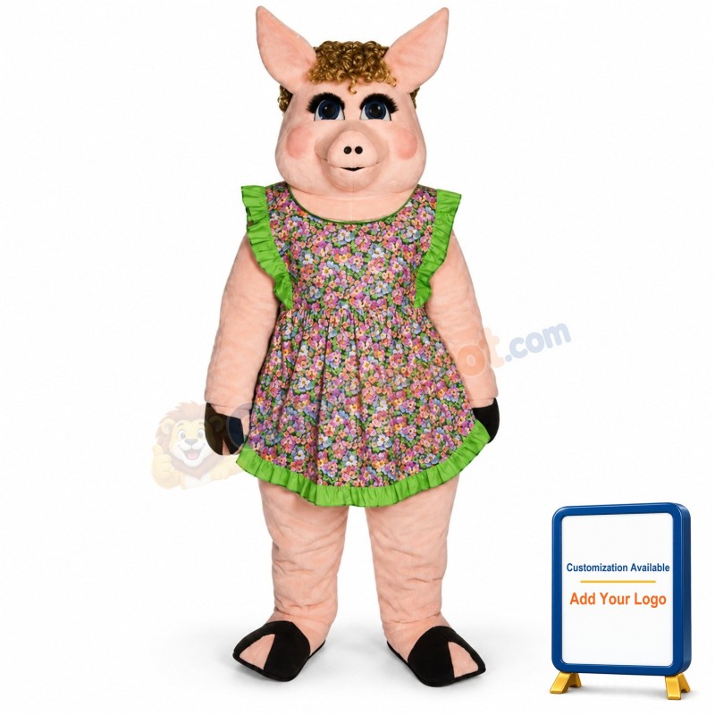 Peaches Pig Lightweight Mascot Costume