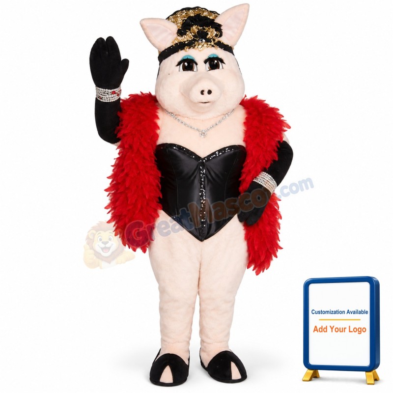 Lilly La Pig Lightweight Mascot Costume