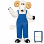 Ronnie Ram w-Overalls Lightweight Mascot Costume