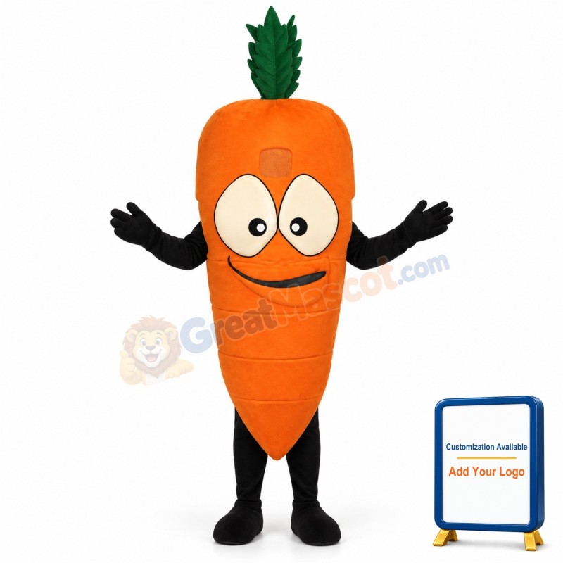 Bug Eyed Carrot Lightweight Mascot Costume