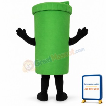 Girl Recycle Can Lightweight Mascot Costume