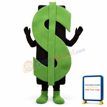 Dollar Sign Lightweight Mascot Costume