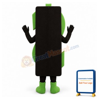 Dollar Sign Lightweight Mascot Costume