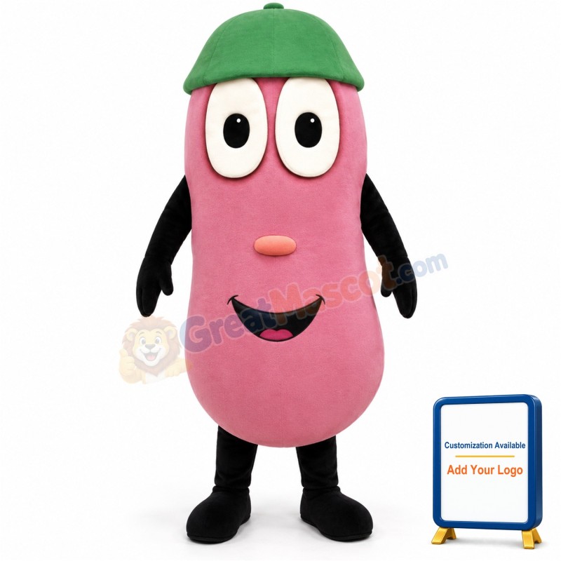 Jelly Bean w-Beanie Lightweight Mascot Costume