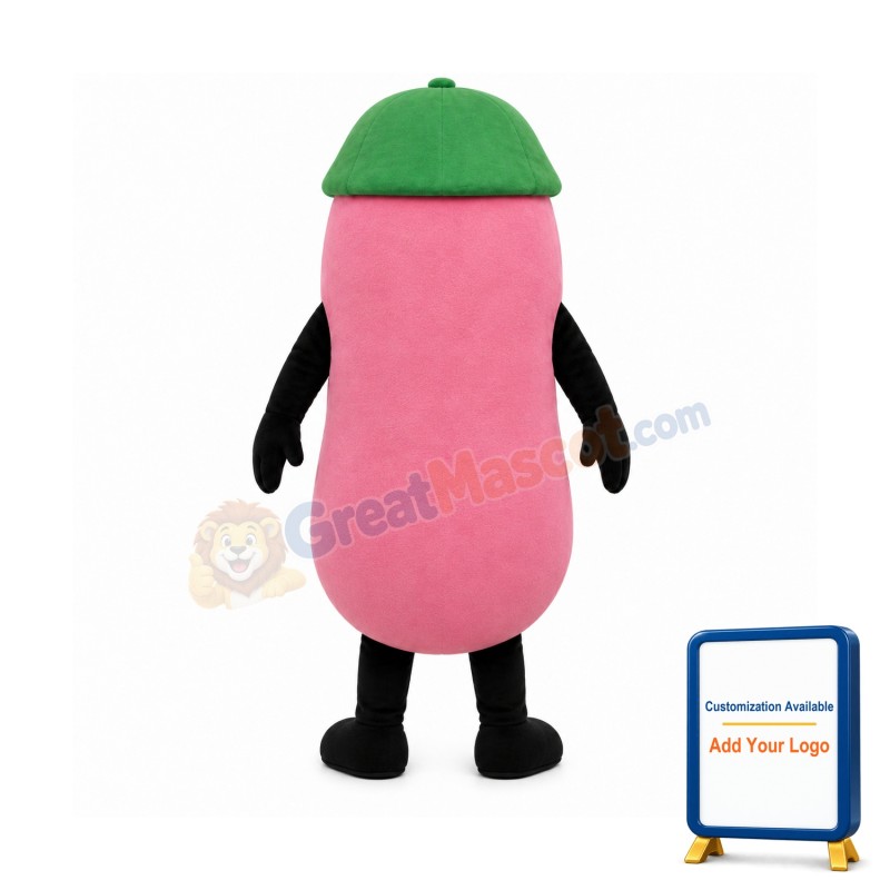 Jelly Bean w-Beanie Lightweight Mascot Costume