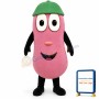 Jelly Bean w-Beanie Lightweight Mascot Costume