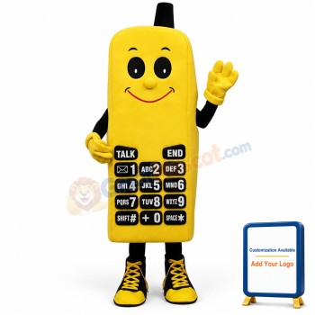 Yellow Phone Lightweight Mascot Costume