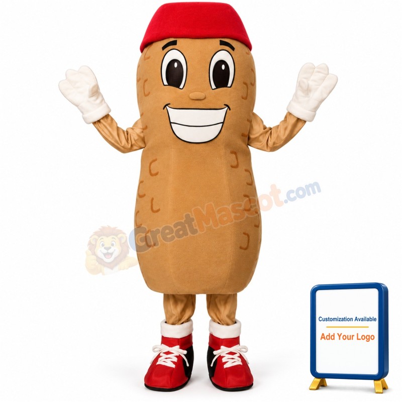 Home Run Peanut w-Hat & Shoes Lightweight Mascot Costume