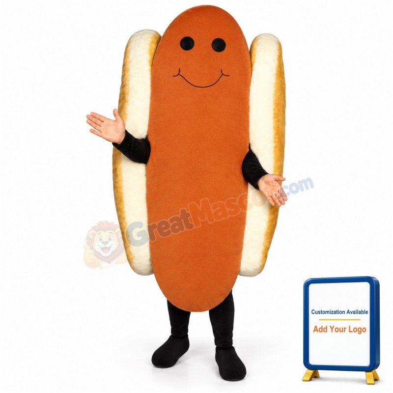 Dog with Bun Lightweight Mascot Costume