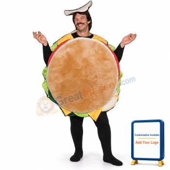 Hamburger Lightweight Mascot Costume