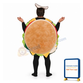Hamburger Lightweight Mascot Costume