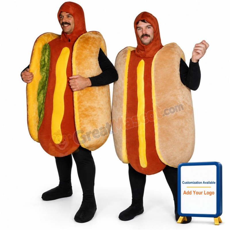 Hot Dog w-Relish Lightweight Mascot Costume