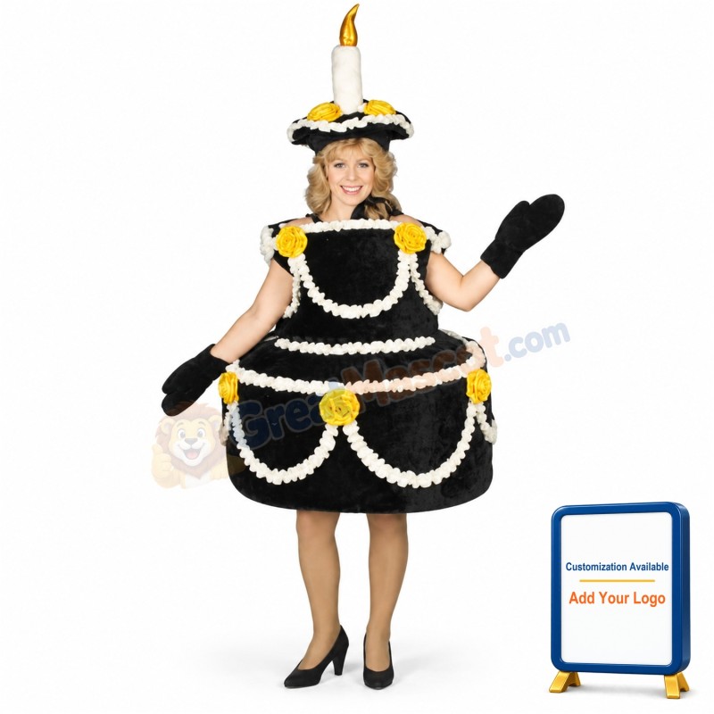 Black Cake Lightweight Mascot Costume